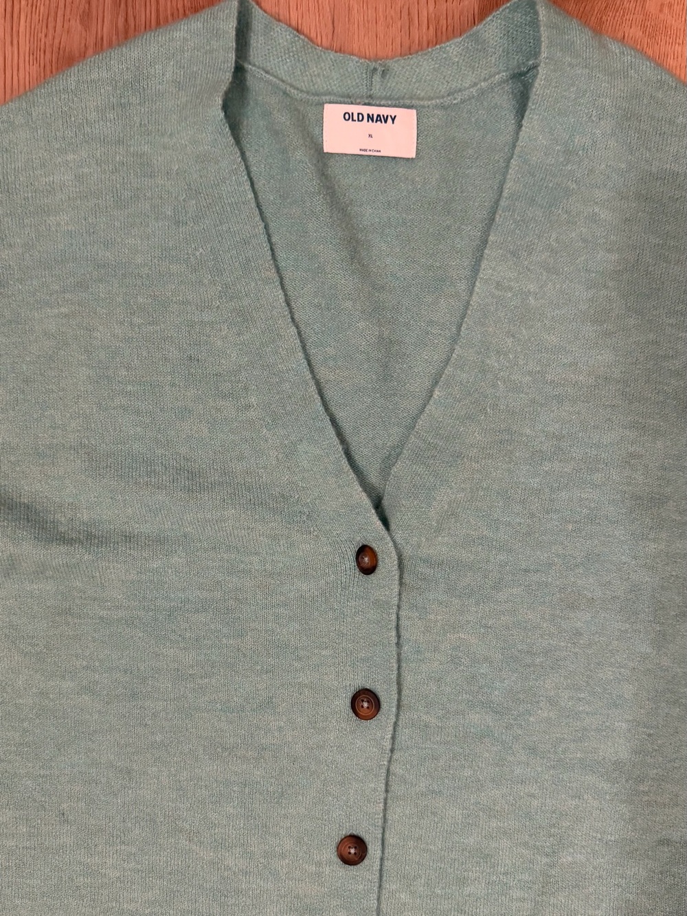 Old Navy Aqua Blue Button Front Cardigan Sweater XL Lightweight